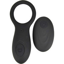 Halo Remote Controlled Vibrating Cock Ring Black Loving Joy