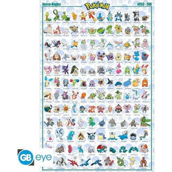 POKEMON - Poster Maxi 91.5x61 - Sinnoh Pokemon Videogames NEW