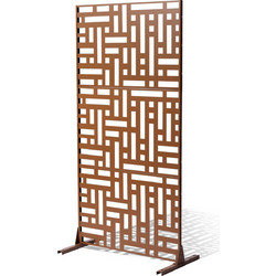 VEVOR Μεταλλική οθόνη απορρήτου 47" x 76" Εξωτερικές οθόνες και πίνακες απορρήτου καφέ