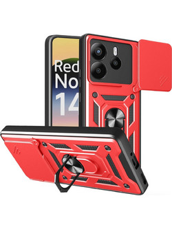 Bodycell Armor Slide Θήκη Red (Xiaomi Redmi Note 14 4G)