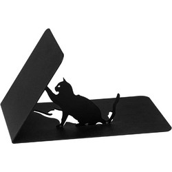 Βιβλιοστάτης 493RMC1136 25,5x12,5x12cm Black Aberto Design Μέταλλο