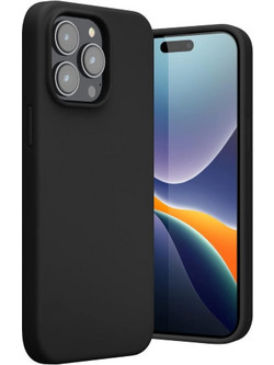 Back Cover Σιλικόνης Μαύρο (iPhone 15 Pro Max)
