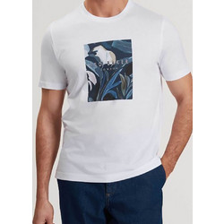 TED BAKER Μπλούζα 100% Βαμβάκι Λευκό κανονικη γραμμη