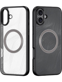 Σκληρή Θήκη DUX DUCIS Aimo Mag με MagSafe για iPhone 16 Plus - Διάφανο / Μαύρο