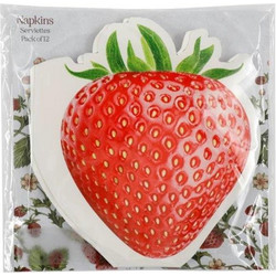 xαρτοπετσέτες Φράουλα/set 12pcs 33X33cm