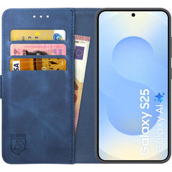 Θήκη Samsung Galaxy S25 Rosso Element PU Πορτοφόλι - Blue (8719246463112)