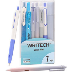 WRITECH ΣΤΥΛΟ GEL & ΜΑΡΚΑΔΟΡΟΣ ΥΠΟΓΡΑΜΜΙΣΗΣ ΣΕΤ 7 ΤΕΜΑΧΙΩΝ WRITING SET ΜΑΥ