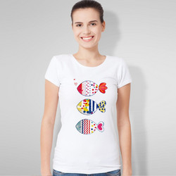 Γυναικείο T-Shirt Καλοκαιρινό σχέδιο - 3364