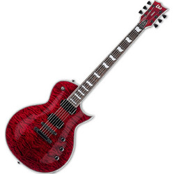 ESP LTD EC-1000QM Ηλεκτρική Κιθάρα Single Cut με HH Μαγνήτες και Ταστιέρα Pau Ferro See Thru Black Cherry
