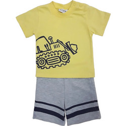 Μπλουζάκι Κοντομάνικο με Σορτσάκι Yellow Tractor 8010280