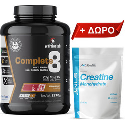 Complete 8, 2270g (Warriorlab) + ΔΩΡΟ Creatine Powder 500g (Quamtrax)
