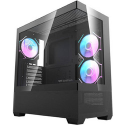 Darkflash DS900 Air Black & Fans Gaming Midi Tower Κουτί Υπολογιστή RGB με Πλαϊνό Παράθυρο