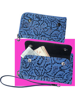 VOLTE-TEL ZIPPER ΜΕ ΚΟΡΔΟΝΙ ΘΗΚΗ ΠΟΥΓΚΙ D01 (2 ΘΕΣΕΙΣ) 4.3in BLUE