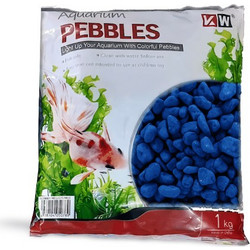 KW Aquarium Υπόστρωμα Ενυδρείου Χαλίκι Μπλε 1kg