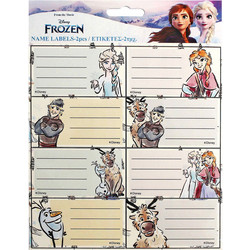 Ετικέτες Frozen σετ=2φύλλα 16 Ετικέτες 15x20cm Gim 771-80846