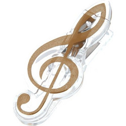 agifty Music Clip Violin Clef Gold