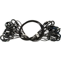 Stairville Safety Set 40cm/1,5mm Bk 10pcs
