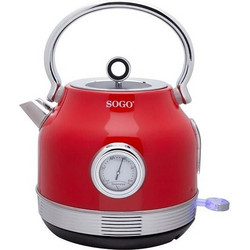 Sogo Retro Style KET-SS-7760 Ανοξείδωτος Βραστήρας 1.7lt 2200W