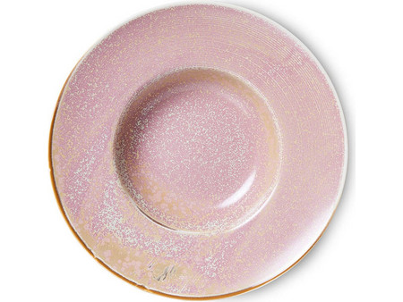 Πιάτο πορσελάνης HKliving Chef Ceramics - Pasta Rustic Pink O 28 x 5.8 cm