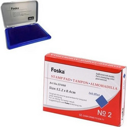 ΤΑΜΠΟΝ FOSKA No2 - 12,2χ8,4cm ΜΠΛΕ