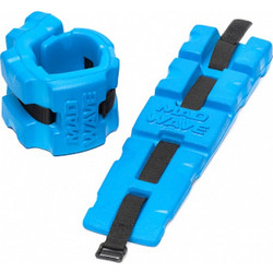 Mad Wave Aqua fitness cuffs, pair (medium) (10-50mm.) MAD WAVE blue