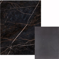 ΕΠΙΦΑΝΕΙΑ ΤΡΑΠΕΖΙΟΥ HPL ΟΡΘΟΓΩΝΙΑ HM6350.34 BLACK MARBLE 60x80εκ