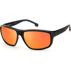 Carrera 8038/S OIT/UZ Αθλητικά Ανδρικά Γυαλιά Ηλίου Ορθογώνια Κοκάλινα Μαύρα με Ροζ Καθρέπτη Φακό