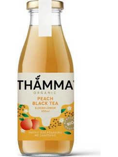 ΜΑΥΡΟ ΤΣΑΙ ΜΕ ΡΟΔΑΚΙΝΟ ICE TEA 300ML THAMMA BIO