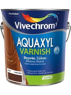 Vivechrom Aquaxyl 709 Βερνίκι Εμποτισμού Ξύλου Έτοιμο προς Χρήση Satin Καστανιά 2.5lt