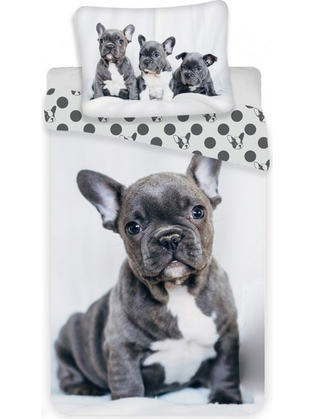 Dog French Bulldogs bedding set 140x200cm, 70x90 cm