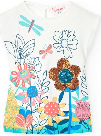 BOBOLI Knit dress for baby girl -BCI - 221151 - ΚΟΡΙΤΣΙ - OFF WHITE