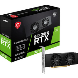MSI GeForce RTX 3050 6GB GDDR6 Low Profile OC Κάρτα Γραφικών
