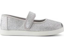 Παιδικά Παπούτσια Toms Mary Jane για Κορίτσια Siver Glamour (Μεγέθη 30-35,5) ΓΚΡΙ