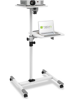 Techly ICA-TB TPM-6 Έπιπλο στήριξης Trolley για Notebook / Προβολέα Λευκό