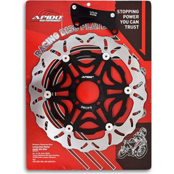 ΔΙΣΚΟΠΛΑΚΑ APIDO CRYPTON-X135 300MM ΜΑΥΡΗ/ΑΣΗΜΙ ΜΕ ΑΝΤΑΠΤΟΡΑ