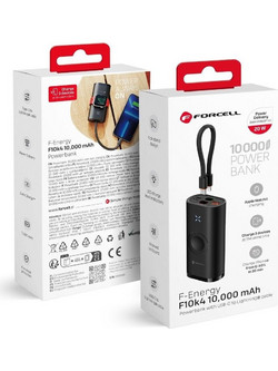 Forcell F10K4 Power Bank 10000mAh 22.5W Black