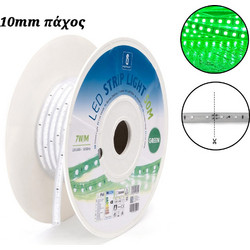 LED Ταινία Αδιάβροχη IP65 50m Πράσινη 220V 7W/m 10mm SMD 5050 (Τιμή ανά Μέτρο) Aigostar