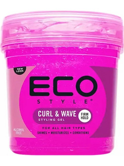 Eco Style Curl & Wave Pink Styling Gel 236ml