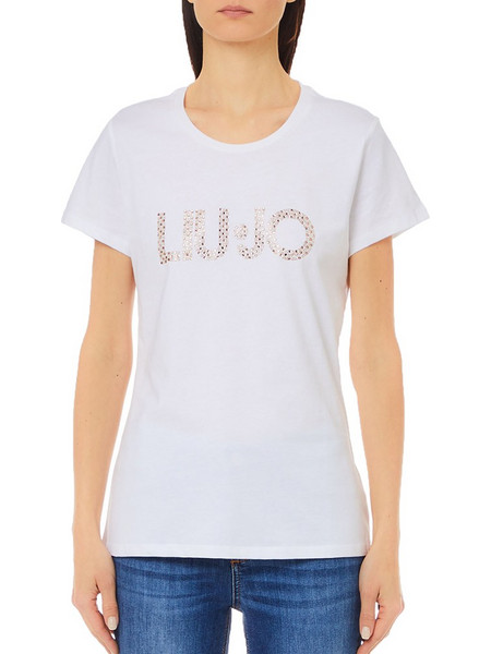 LIU JO WHITE WF4J01 ECS T-SHIRT M/C BOLD LOGO ΜΠΛΟΥΖΑ ΓΥΝΑΙΚΕΙΟ WF4107JS923