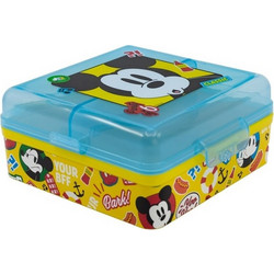 Stor Mickey Mouse Πλαστικό Παιδικό Δοχείο Φαγητού Πολύχρωμο 74393
