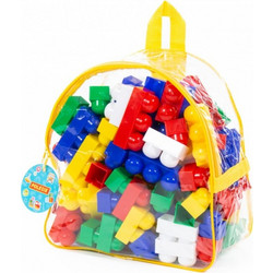 Polesie - Σετ Τουβλάκια με Τσάντα Construction Set Junior (100τμχ)
