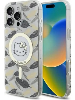 Hello Kitty IML Golden Leaves MagSafe Case for iPhone 16 Pro Max - White - (Hel000153-0)