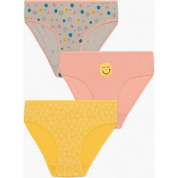 Minerva 3Pack Smiles Παιδικό Σλιπ Κοριτσιών - 42674-MINERVA