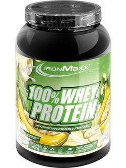 Ironmaxx 100% Whey Protein Banana Yoghurt Πρωτεΐνη Ορού Γάλακτος 500gr