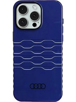 Audi IML MagSafe case for iPhone 15 Pro Max - blue - (AUDI000062-0)
