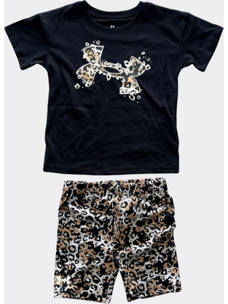 UNDER ARMOUR SET UP BLACK ANIMAL PRINT JR