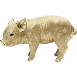Διακοσμητικός Κουμπαράς Pig Χρυσό 37.6x14.2x23εκ. - Χρυσό