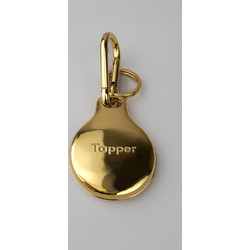 Tapper Metal AirTag Holder Case Θήκη Gold 1833