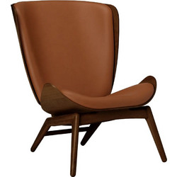 Umage Πολυθρόνα Δερμάτινη Cognac Dark Oak The Reader 5701C5502-10 78x91x105cm