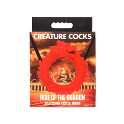 Creature Cocks Rise of The Dragon Cock Ring Ελαστικό Δαχτυλίδι Πέους Σιλικόνης Κόκκινο